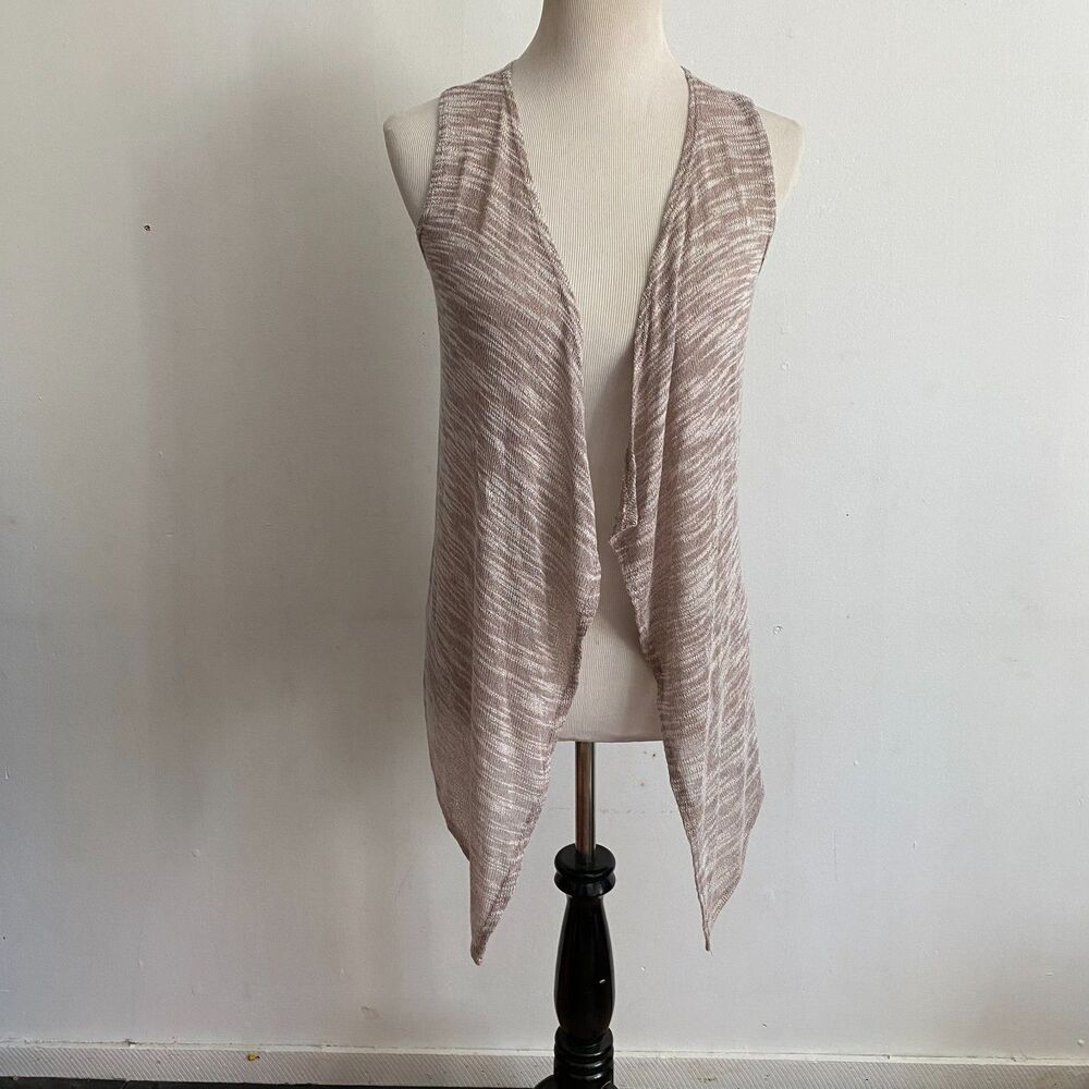 Rue 21 Tan Sleeveless Sheer Cardigan Size Medium